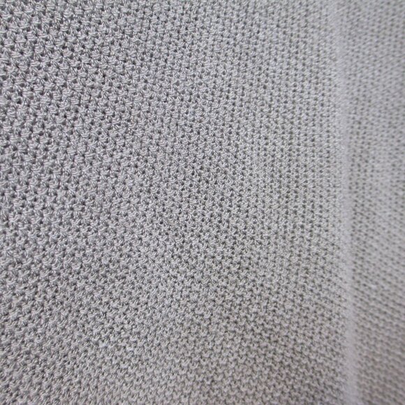 Gigi Moda Knit Cardigan Womens Large Taupe Modal 3/4 Sleeve Italy Minimalist - Picture 3 of 5